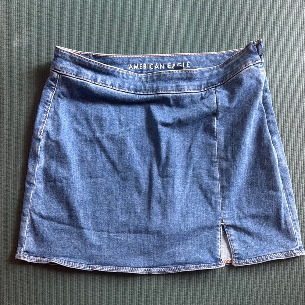 American Eagle Outfitters Blue Denim Mini Skirt